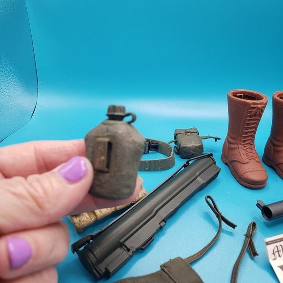 Lot of G I Joe Action Figure War Accessories Boots Gun Battle Gear Army Weapons - Picture 5 of 11